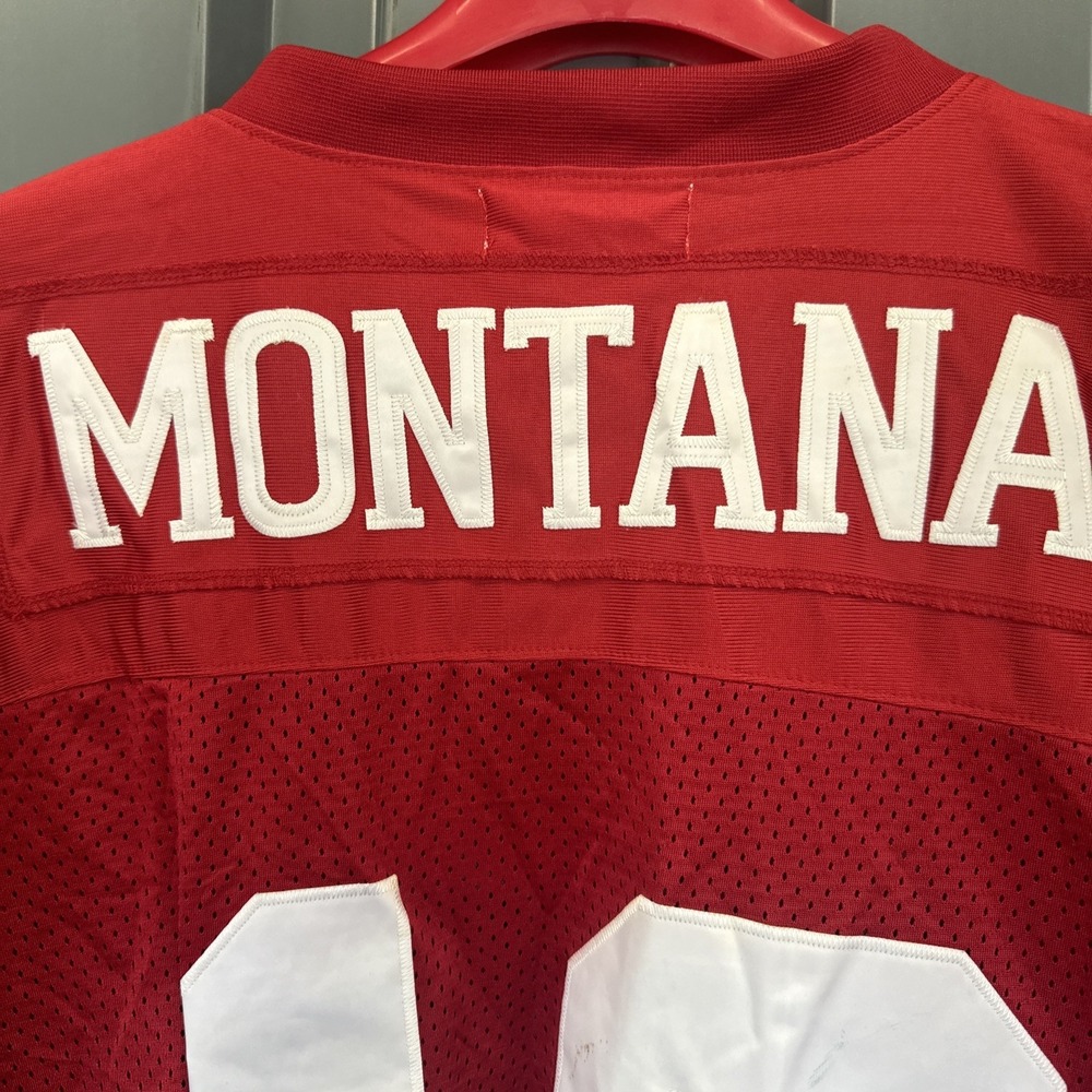 JOE MONTANA MITCHELL AND NESS THROWBACK 1989 STITCHED JERSEY SZ 60 - Picture 10 of 12